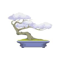 bonsai boom logo. bonsai boom vector illustratie ontwerp