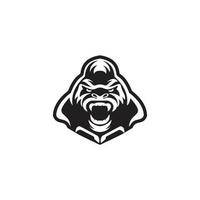 dier hoofd - gorilla - vector logo icoon illustratie mascotte