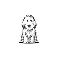 vectorillustratie van cartoon hond vector