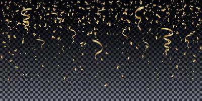 gouden glitter deeltjes achtergrond effect. vector