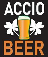 accio bier st. Patrick dag t-shirt ontwerp vector