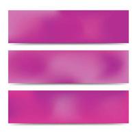 glad abstract wazig helling roze banners set. abstract creatief veelkleurig achtergrond. vector illustratie
