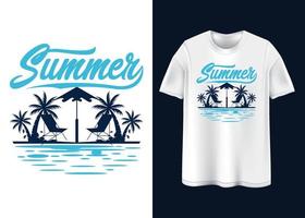 laten we genieten de zomer t-shirt ontwerp vector