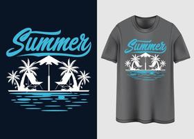 laten we genieten de zomer t-shirt ontwerp vector