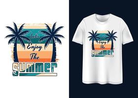 laten we genieten de zomer t-shirt ontwerp vector