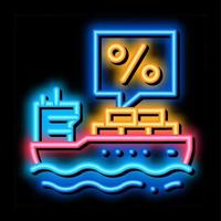 interesseren vervoer neon gloed icoon illustratie vector