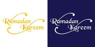 Ramadan kareem caligraphy in engels. Ramadan citaten typografie. vector