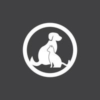 huisdier winkel silhouet logo vector sjabloon