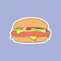 heerlijk en gezond hamburgers vector