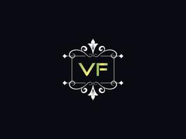 gemakkelijk vf logo brief, hoofdstad vf luxe logo icoon vector