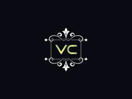 gemakkelijk vc logo brief, hoofdstad vc luxe logo icoon vector