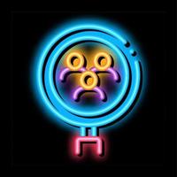 mensen Onderzoek neon gloed icoon illustratie vector