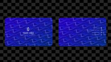 donker blauw modern bedrijf kaart sjabloon, illustratie vector 10