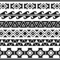hawaiiaans traditioneel naadloos tribal patroon kunst elegant achtergrond vector