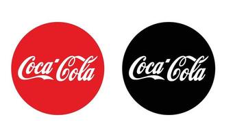 coca cola logo populair drinken merk logo vector
