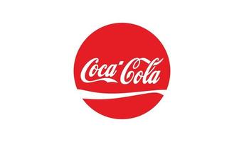 coca cola logo populair drinken merk logo vector