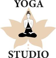 yoga logo ontwerp. vector illustratie.