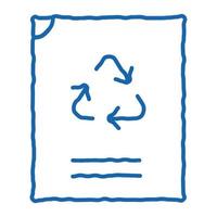 eco recycle vacuüm pakket verpakking tekening icoon hand- getrokken illustratie vector