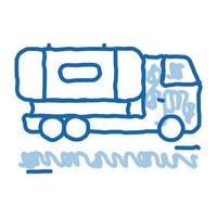 sap concentreren leveren vrachtauto tekening icoon hand- getrokken illustratie vector