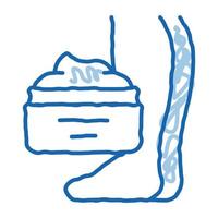 room behandeling spataderen aderen tekening icoon hand- getrokken illustratie vector