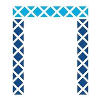 Dubai poort glyph twee kleur icoon vector