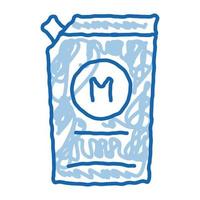 pak van mayonaise met dispenser tekening icoon hand- getrokken illustratie vector