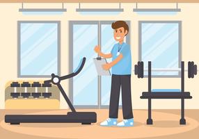 stylist fitness trainer vector