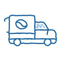 koffie auto tekening icoon hand- getrokken illustratie vector