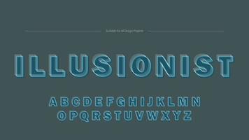 stoutmoedig schets illusie typografie vector