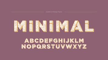 minimalistische plak schaduw typografie vector
