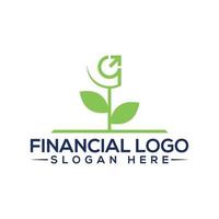 financieel logo ontwerp met vector formaat.