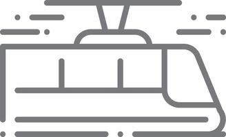 tram vervoer icoon mensen pictogrammen met zwart schets stijl. voertuig, symbool, vervoer, lijn, schets, reis, auto, bewerkbaar, pictogram, geïsoleerd, vlak. vector illustratie