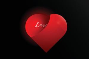 liefde of hart symbool vector. vector