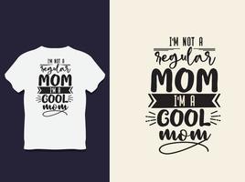 moeder dag typografie t overhemd ontwerp met vector