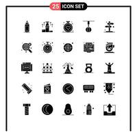 reeks van 25 modern ui pictogrammen symbolen tekens voor huis huis schaak huishoudelijke apparaten ziekenhuis bewerkbare vector ontwerp elementen