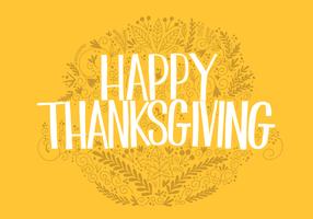 Thanksgiving Hand belettering Vector