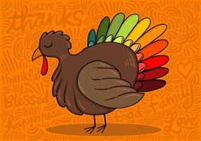 Kleurrijke Thanksgiving Turkije vector