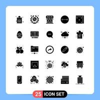 universeel icoon symbolen groep van 25 modern solide glyphs van ei het gokken machine Dobbelsteen symbolen bewerkbare vector ontwerp elementen