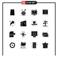 16 creatief pictogrammen modern tekens en symbolen van omhoog pijl vlag tijd bord bewerkbare vector ontwerp elementen