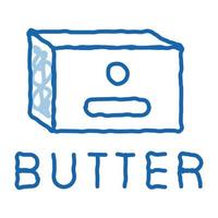 boter Product tekening icoon hand- getrokken illustratie vector