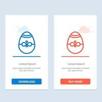 geschenk vogel decoratie Pasen ei blauw en rood downloaden en kopen nu web widget kaart sjabloon vector