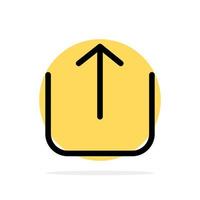 instagram omhoog uploaden abstract cirkel achtergrond vlak kleur icoon vector