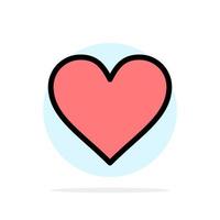 hart liefde Leuk vinden twitter abstract cirkel achtergrond vlak kleur icoon vector