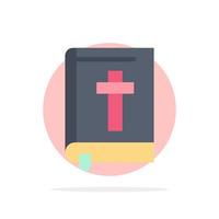 Bijbel boek Pasen religie abstract cirkel achtergrond vlak kleur icoon vector