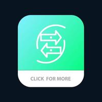 chang tabel gegevens uitwisseling geld papier mobiel app knop android en iOS lijn versie vector