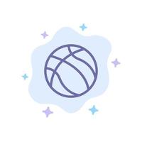 bal basketbal nba sport blauw icoon Aan abstract wolk achtergrond vector