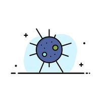 bacterie ziekte virus bedrijf logo sjabloon vlak kleur vector
