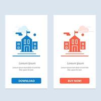 school- vlag onderwijs blauw en rood downloaden en kopen nu web widget kaart sjabloon vector