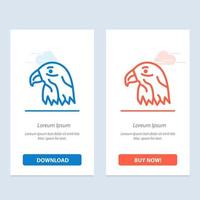 dier vogel adelaar Verenigde Staten van Amerika blauw en rood downloaden en kopen nu web widget kaart sjabloon vector