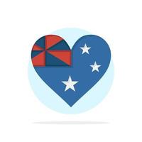 Australië land vlag natie abstract cirkel achtergrond vlak kleur icoon vector